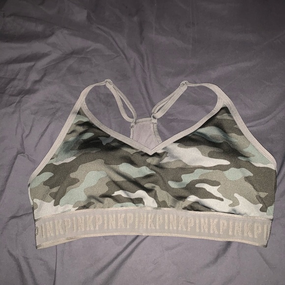PINK Victoria's Secret Other - Army green PINK sports bra